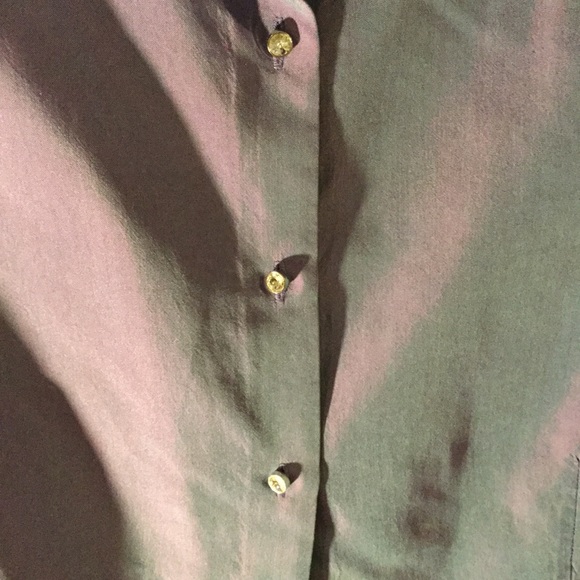 STUNNING IRIDESCENT EXPRESS FITTED SHIRT NWOT - Picture 5 of 8